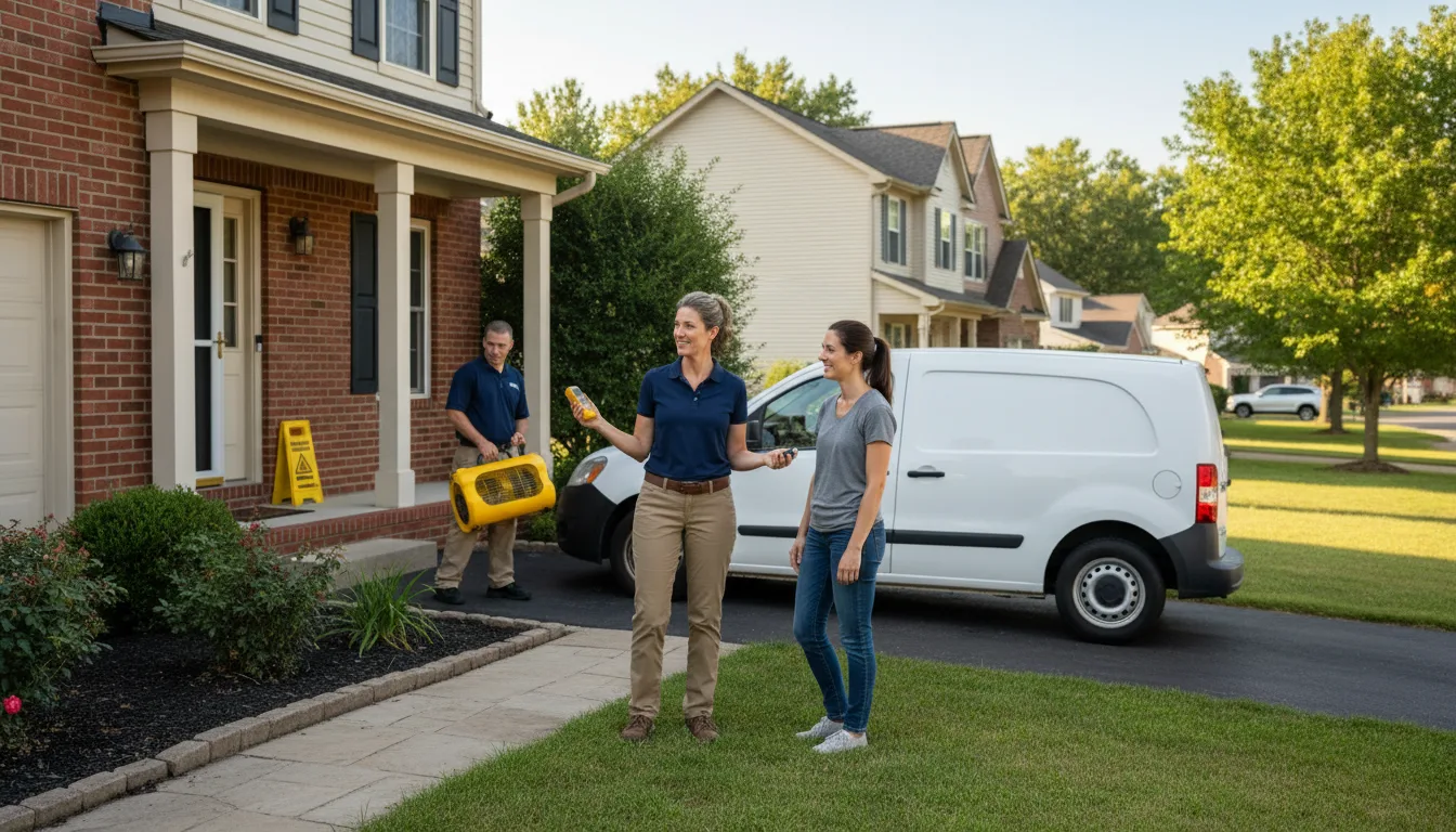 Residential water damage restoration in Wayne, NY